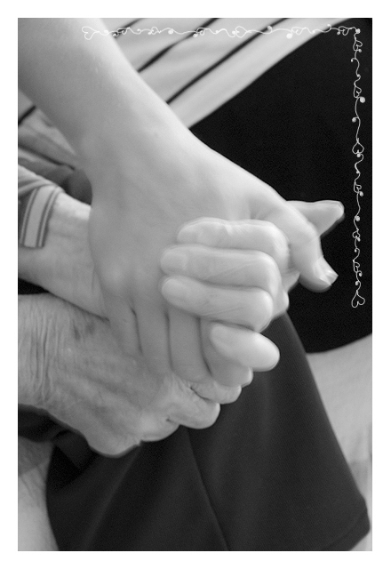 holding hands_bw